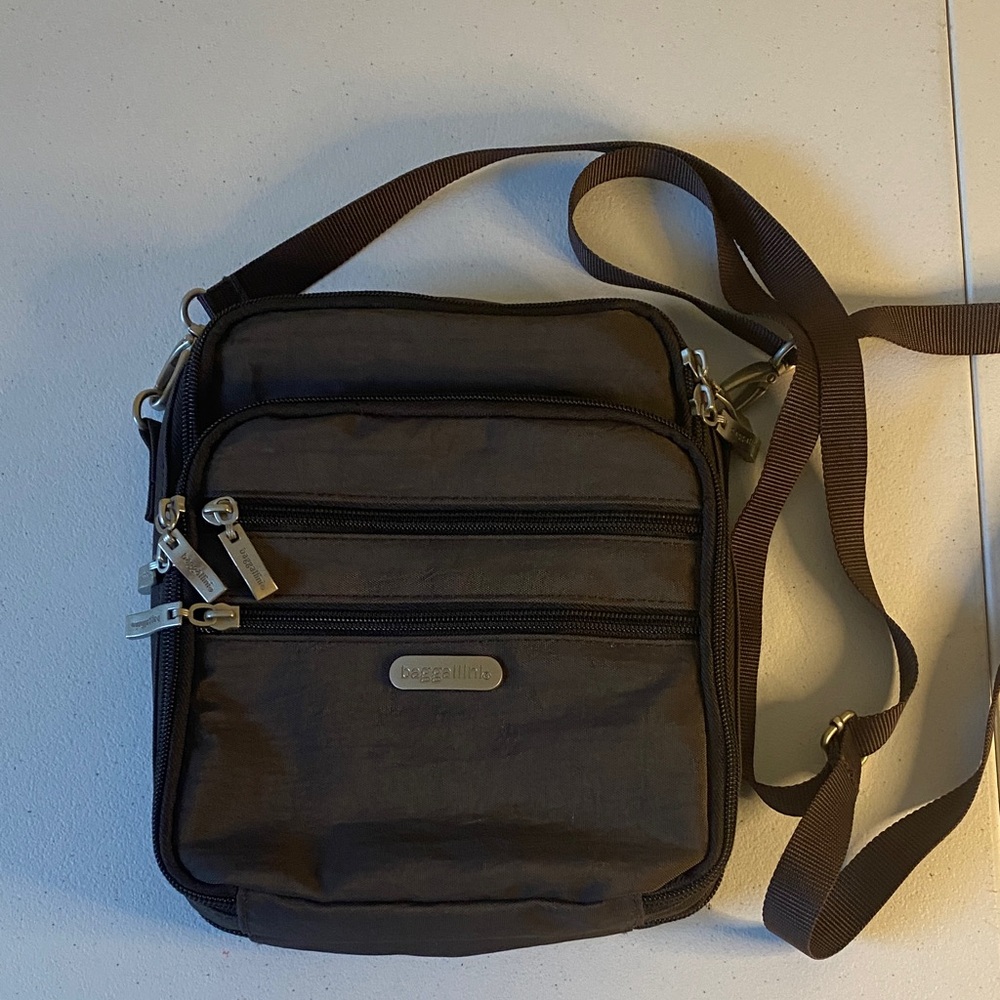Baggallini Dark Brown Messenger Bag